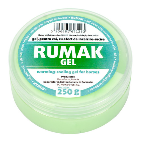 Rumak Gel incalzire-racire pentru caini si cai, 250 g